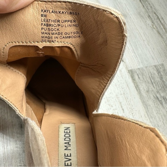 Steve Madden Tan Ankle Boots - Picture 9 of 11